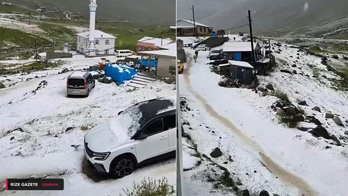 Rize'de Şaşırtan Görüntüler: Haziran Ortasında Kar ve Çığ Temizliği!