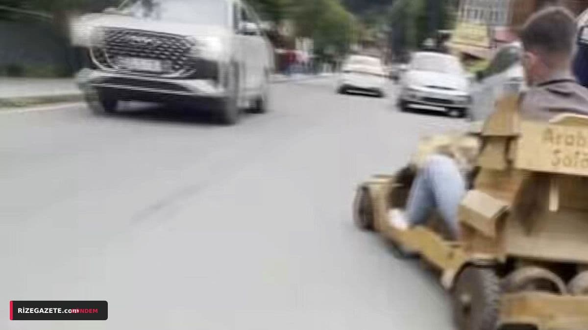 Rize'de 'Tahta Ferrari'ye El Konuldu: Emekli Şaban Akçay'ın Hobi Arabası Trafikten Men Edildi!