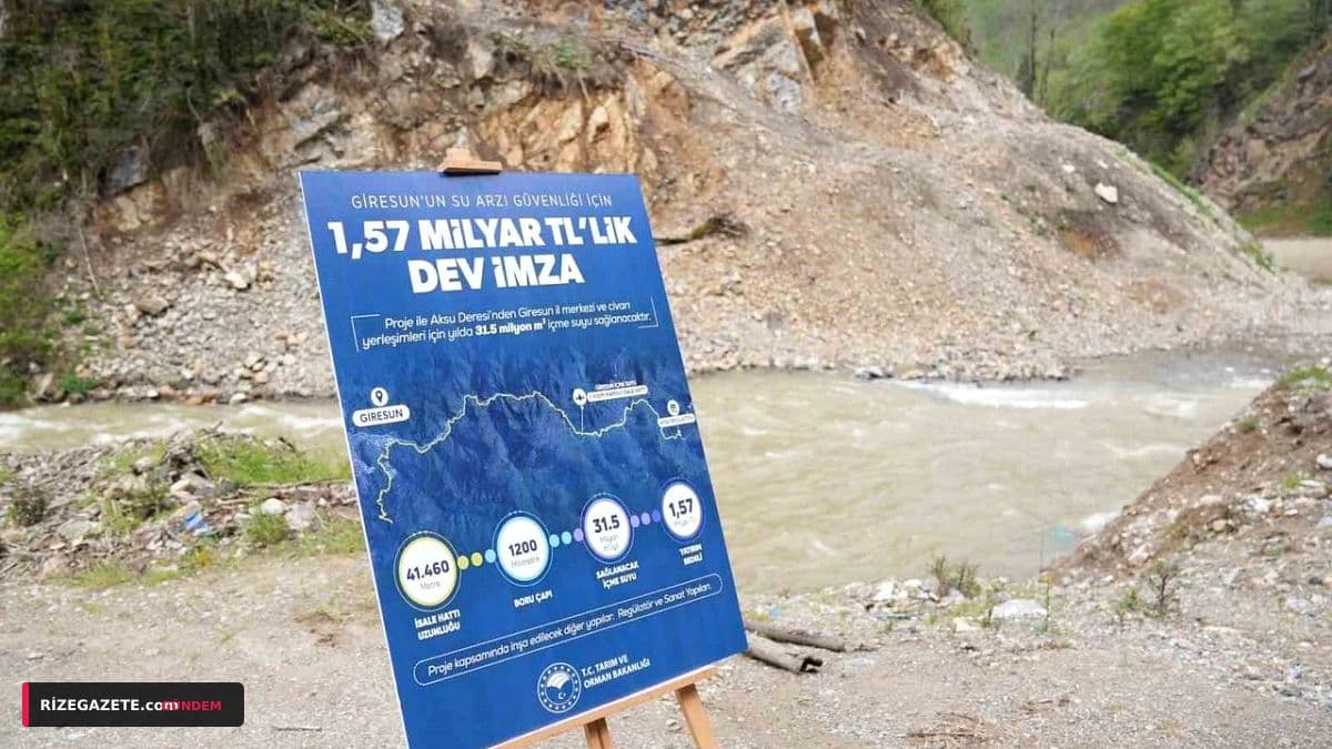 Rize'nin Su Geleceği Güvence Altında: 37 Milyon Euro'luk Dev İçme Suyu Projesi Hayata Geçirildi