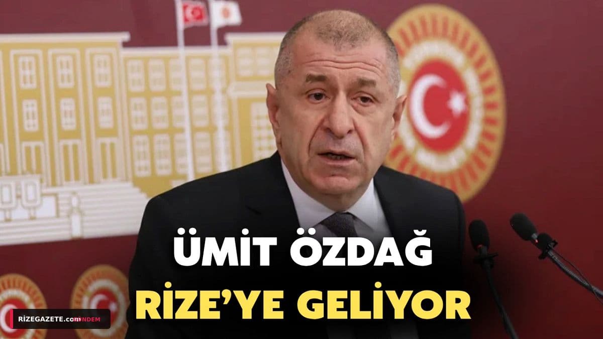 Ümit Özdağ Rize'ye Geliyor: "Türkiye'nin Geleceği" Rize'de Konuşulacak