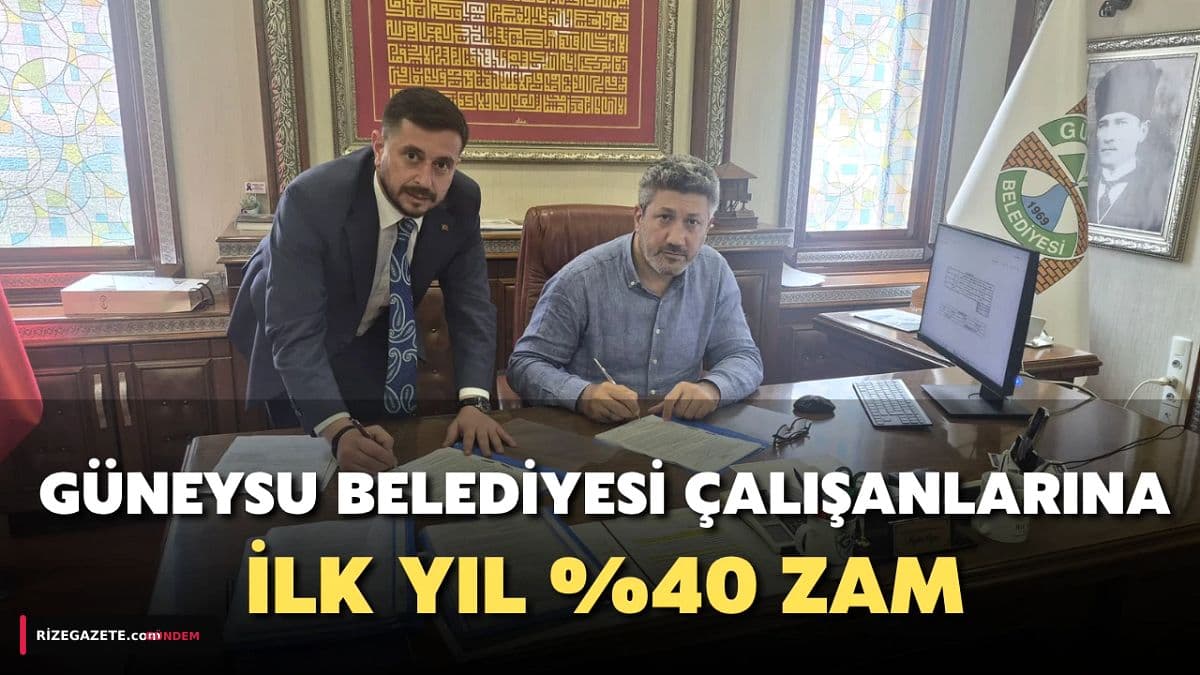 Güneysu Belediyesi'nde Tarihi Anlaşma: Çalışanlara Yüzde 40 Maaş Zammı!