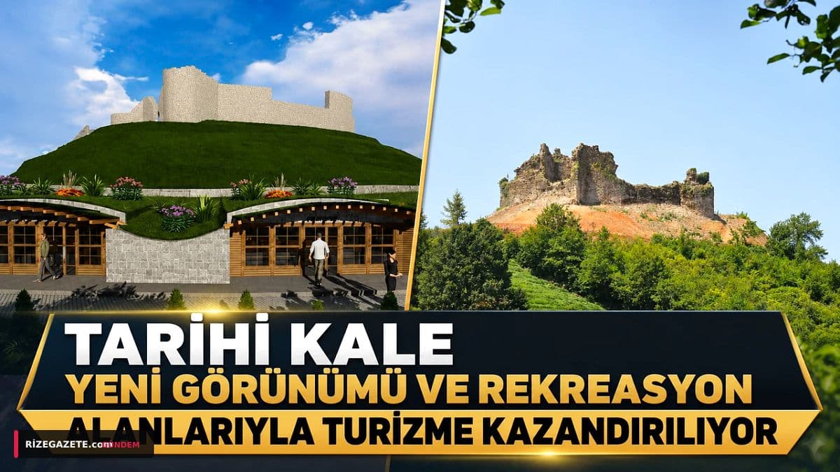 Rize'nin Tarihi Ciha Kalesi, Yenilenen Yüzü ve Geniş Rekreasyon Alanlarıyla Turizme Açılıyor