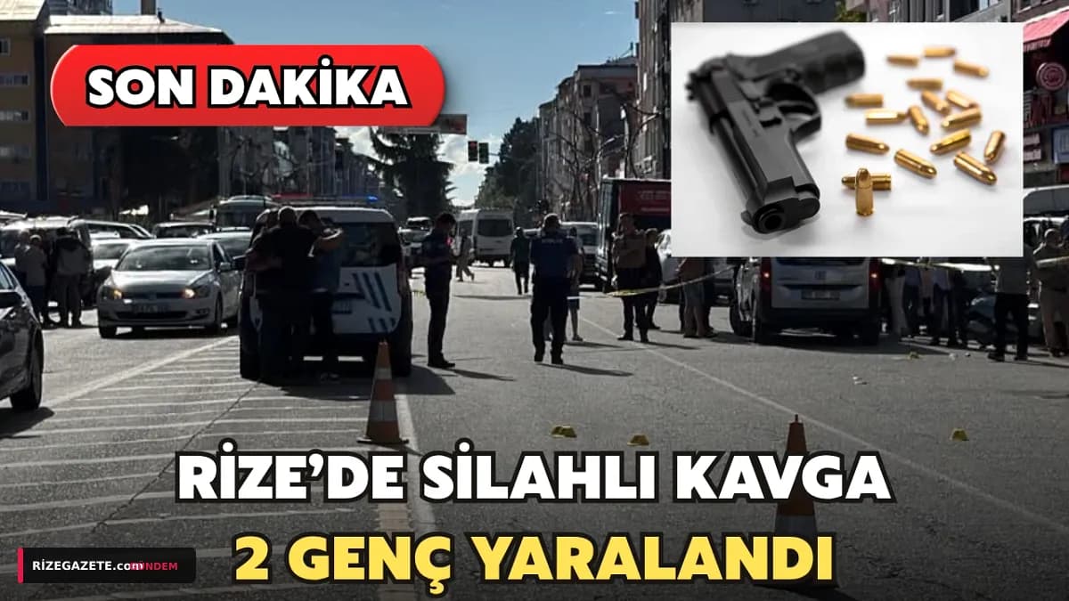 Rize Ardeşen'de Banka Önünde Dehşet: Güvenlik Kamerasına Yansıyan Silahlı Saldırıda 1 Ağır Yaralı