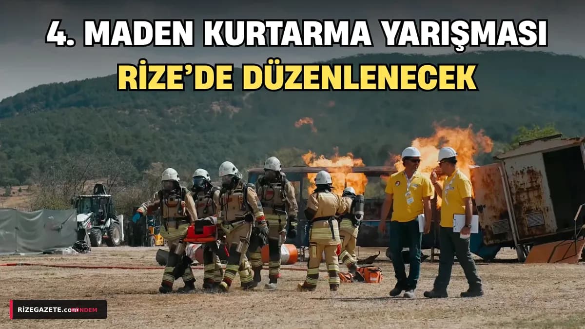 Rize, Afetlere Hazırlık İçin Dev Bir Sahne Oluyor: 4. Maden Kurtarma Yarışması Başlıyor!
