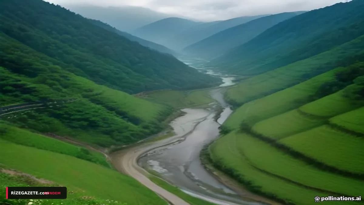 Rize'nin Çayeli İlçesinde Turistleri Taşıyan Otomobil Dere Yatağına Yuvarlandı: 6 Yaralı