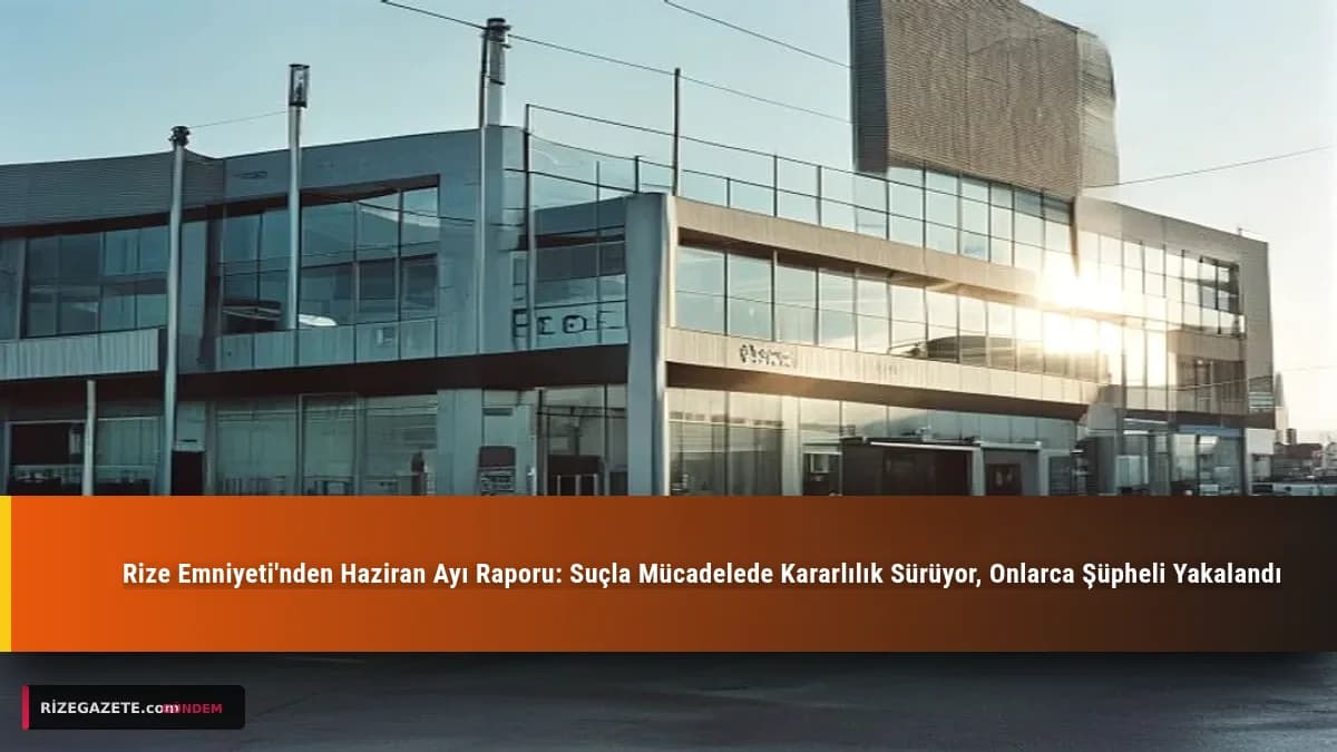 Rize Emniyeti'nden Haziran Ayı Raporu: Suçla Mücadelede Kararlılık Sürüyor, Onlarca Şüpheli Yakalandı